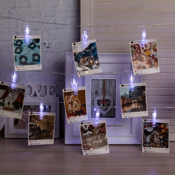 Гирлянда-нить «Прищепки» | Decor | Luazon Lighting