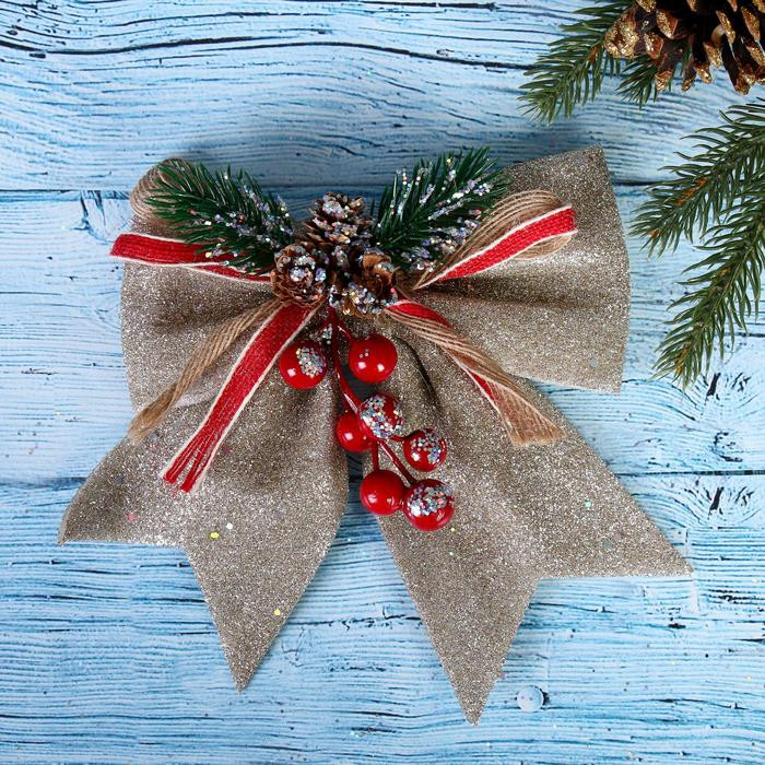 Украшение ёлочное «Бант, шишки, ягодки» | Зимнее волшебство