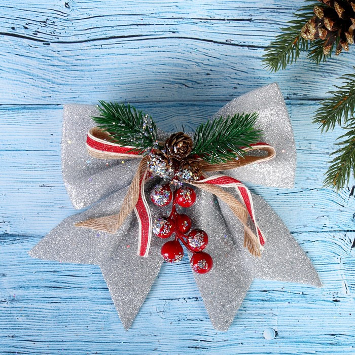 Украшение ёлочное «Бант, шишки, ягодки» | Зимнее волшебство