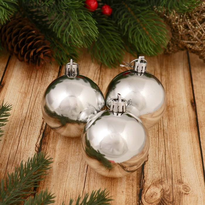 Набор шаров ёлочных «Глянец» | Зимнее волшебство
