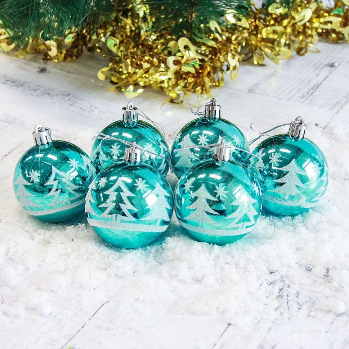 Набор шаров ёлочных «Ёлочки в лесу» | Зимнее волшебство