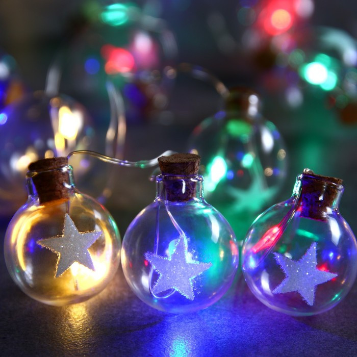 Гирлянда-нить «Шарики со звездой» | Decor | Luazon Lighting