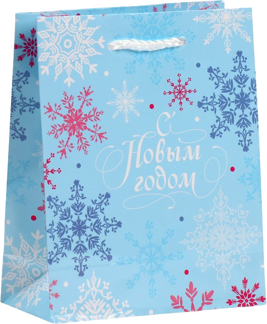 Пакет ламинированный «Снежинки» | Любимый праздник | Доступные Радости