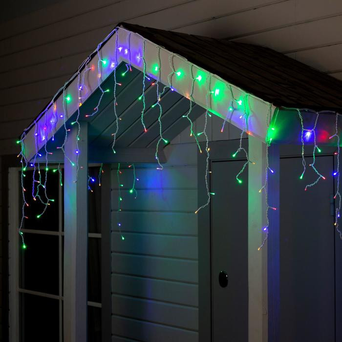 Гирлянда с белой нитью «Бахрома» | ECO | Luazon Lighting