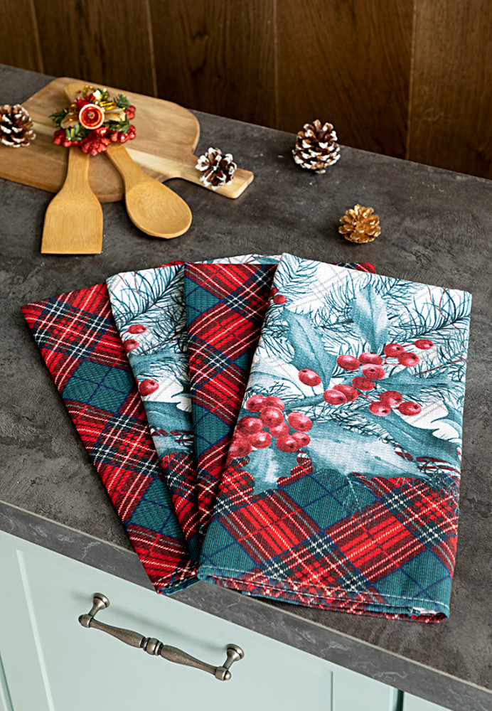 Комплект полотенец вафельных «Celebration» | Унисон