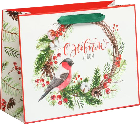 Пакет ламинированный горизонтальный «С Новым годом» | Европейская | Дарите Счастье