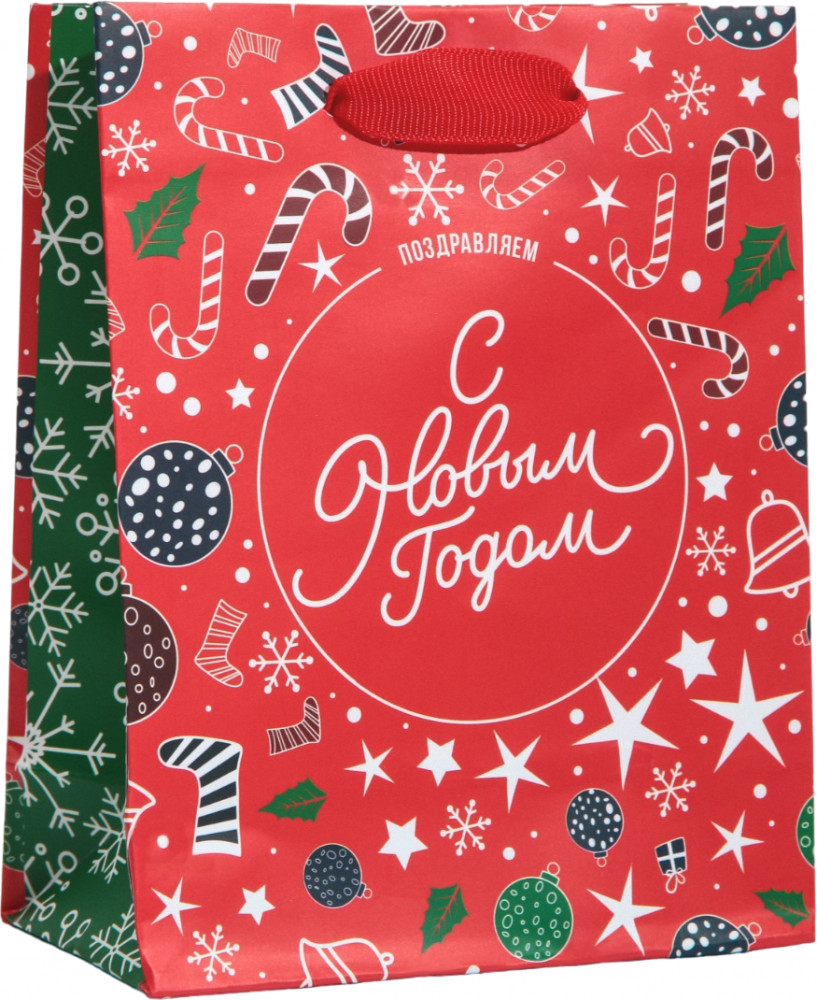 Пакет ламинированный вертикальный «Новогодние сладости» | С Новым годом! | Дарите Счастье