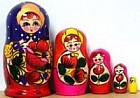 Матрешка большая расписная 5 в 1