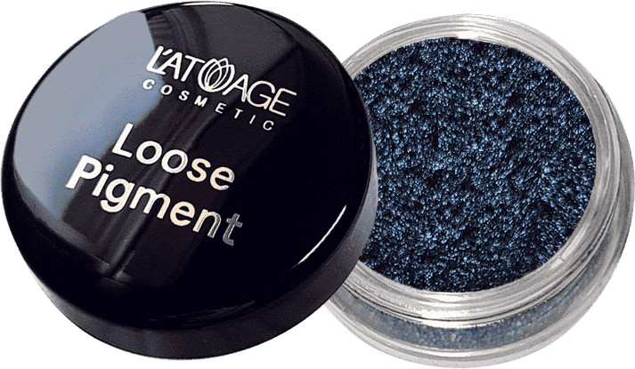 Тени-пигмент для век «Loose Pigment», оттенок 618 Ночная синь | L’atuage Cosmetic