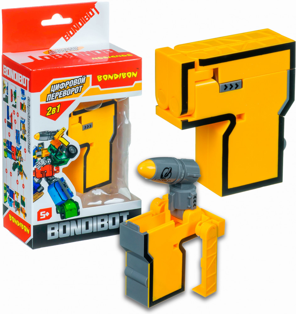 Трансформер «Цифра 7» | Bondibot | Bondibon