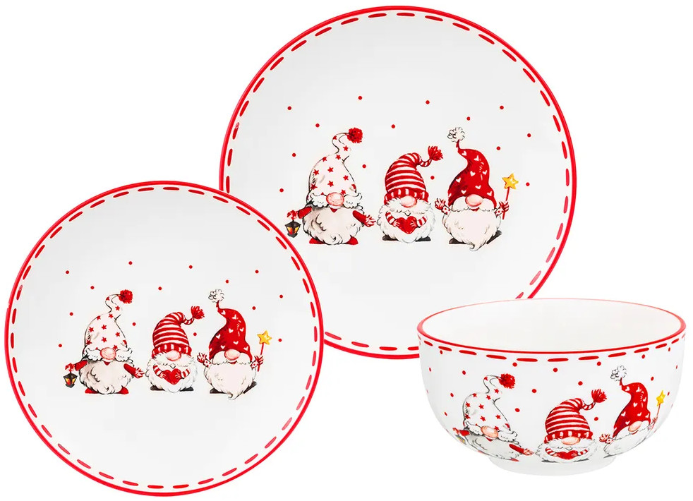 Набор посуды «Весёлые гномики» | Веселые гномики | Elan Gallery