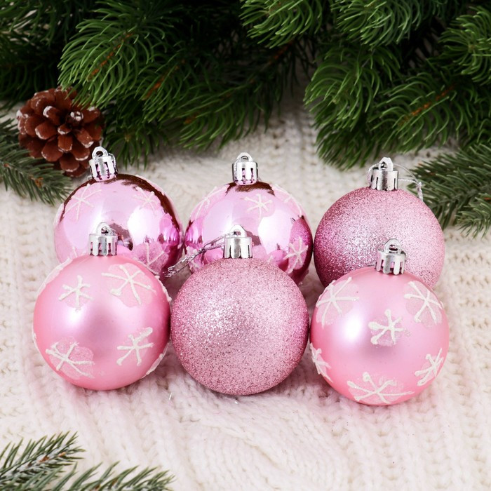 Набор шаров ёлочных «Снежиночки» | Зимнее волшебство