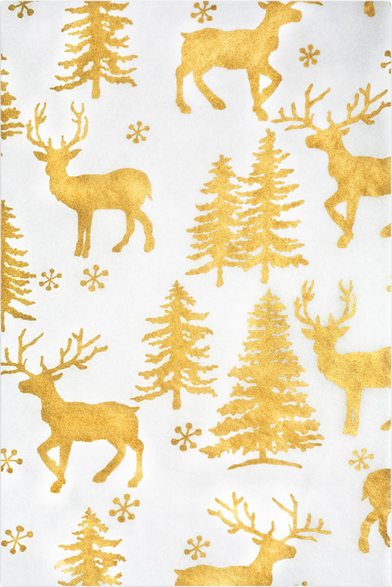 Набор бумаги тишью «Золотые олени» | Decor | Erich Krause