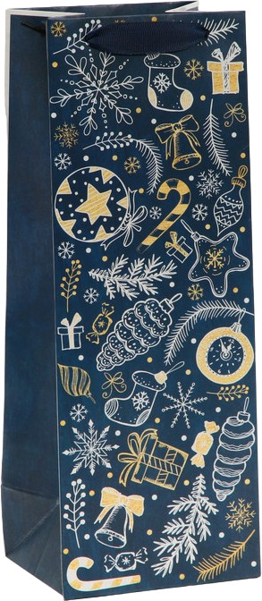 Пакет под бутылку «Happy New Year!» | Новогодний тренд | Дарите Счастье