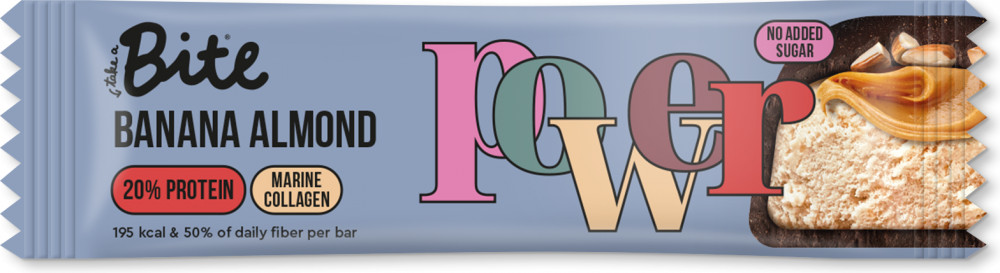 Батончик протеиновый со вкусом банана и миндаля | Bite