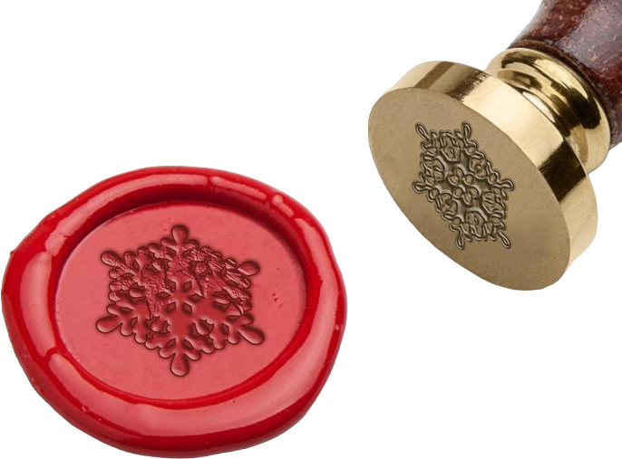 Печать сургучная «Снежинка» | Снежинки | Дарите Счастье