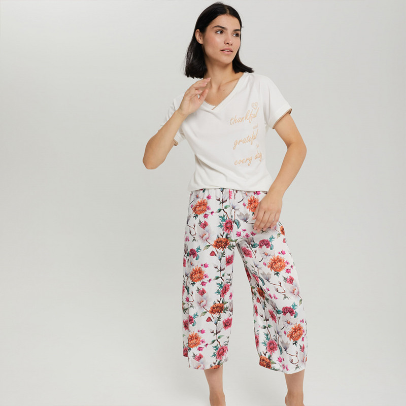 Брюки пижамные | Флора | Milavitsa