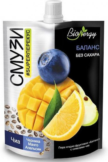Смузи ягодно-фруктовое с семенами чиа «Баланс»