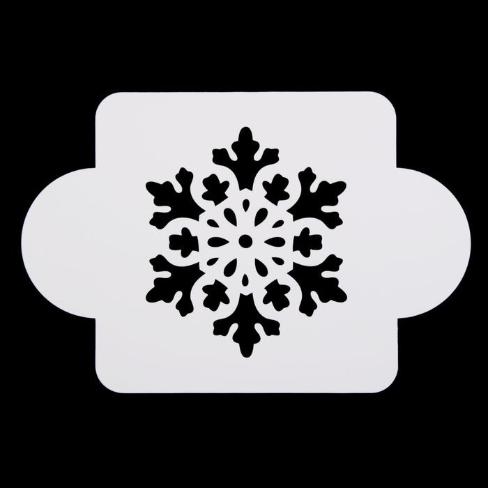 Трафарет «Снежинка крупная» | Новый год