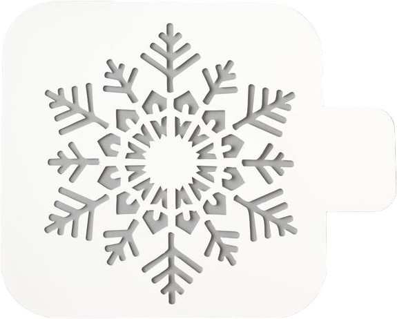 Трафарет для творчества «Большая снежинка» | Новый год | Арт Узор