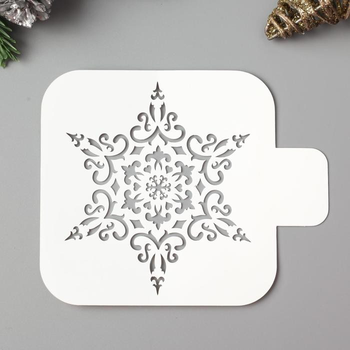 Трафарет «Снежинка» | Новый год