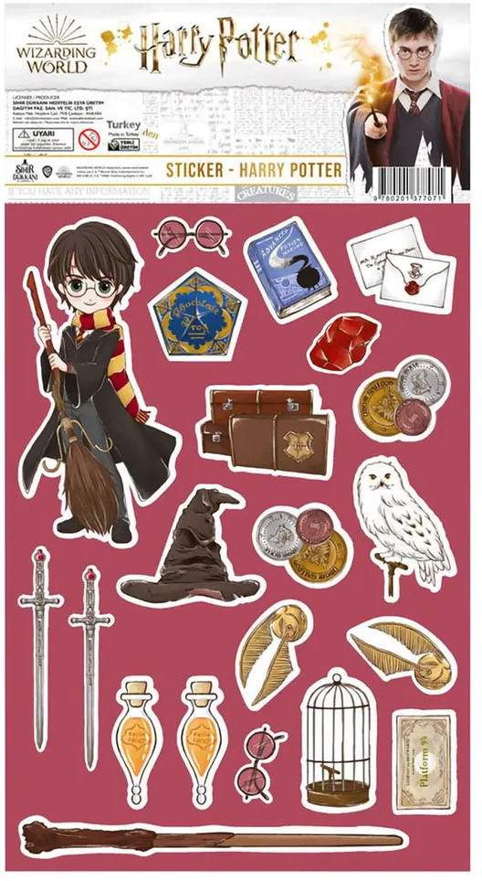 Набор наклеек «Harry» | Гарри Поттер | Sihir Dukkani
