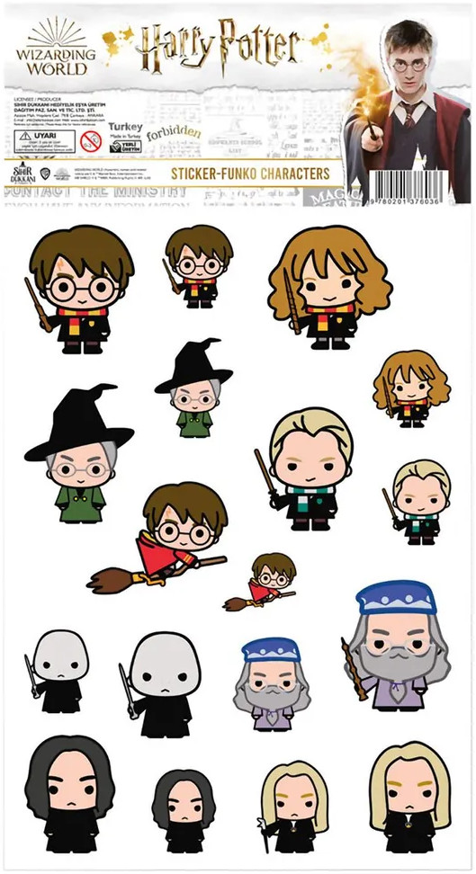 Набор наклеек «Гарри Поттер» | Гарри Поттер | Sihir Dukkani