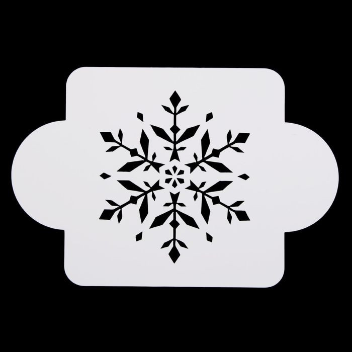Трафарет «Снежинка изящная» | Новый год
