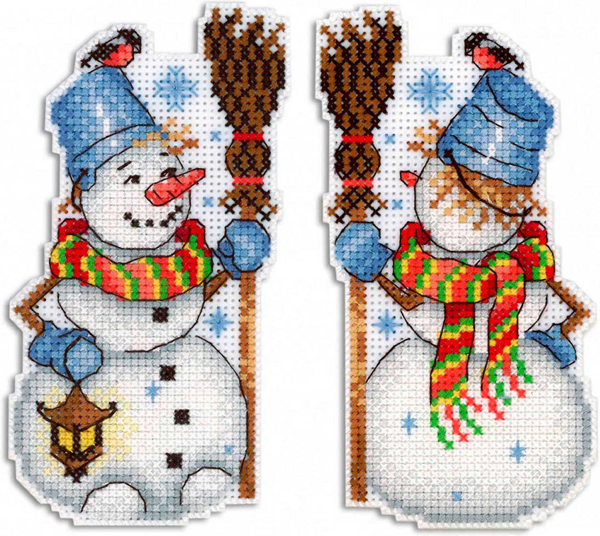 Набор для вышивания «Снеговик» | М.П. Студия