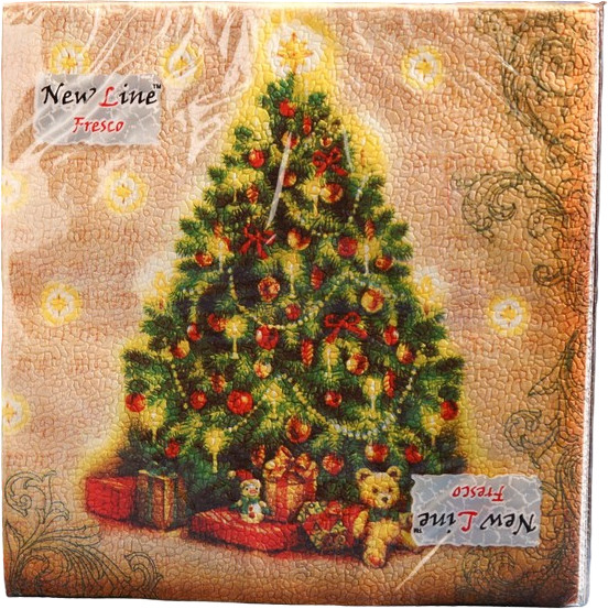 Набор салфеток бумажных «Ёлка» | New line Fresco