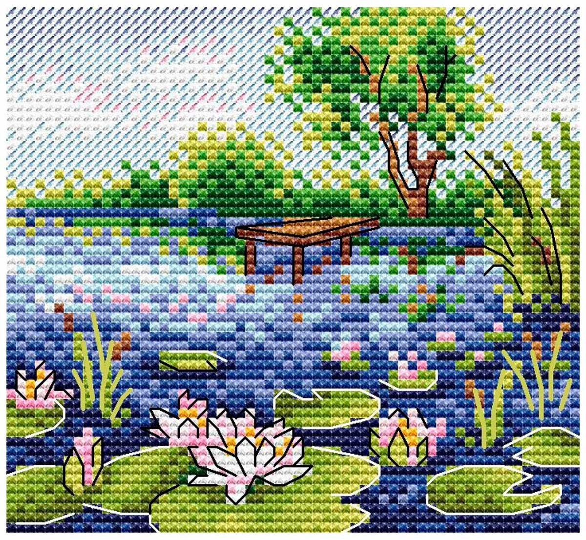 Набор для вышивания «Водяные лилии» | М.П. Студия
