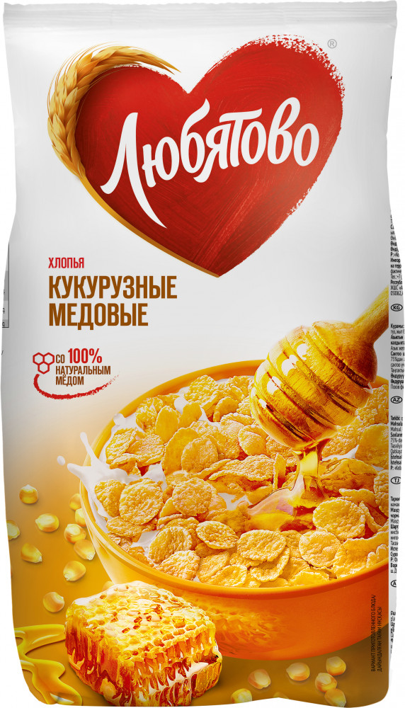Хлопья кукурузные медовые | Любятово