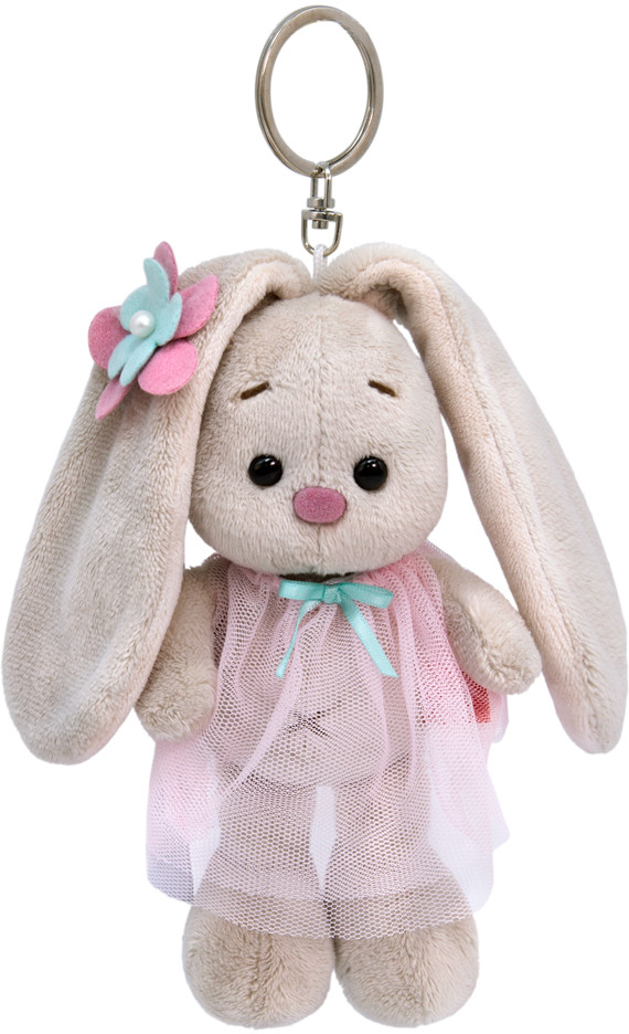 Игрушка-брелок «Зайка Ми в розовом платье с цветочком» | Зайка Ми | Budi Basa