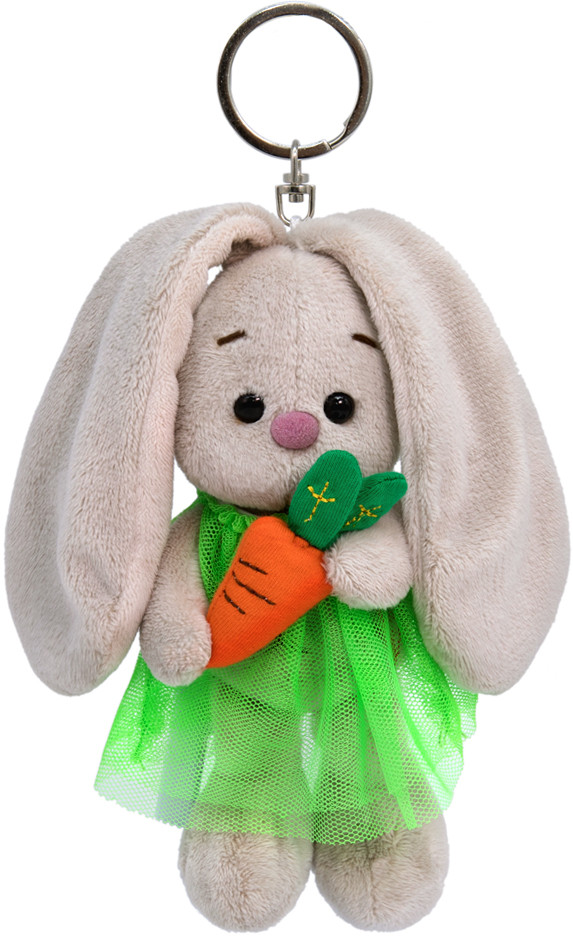 Игрушка-брелок «Зайка Ми в зелёном платье с морковкой» | Зайка Ми | Budi Basa