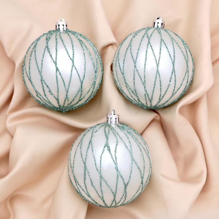 Набор шаров ёлочных «Геометрический полосы» | Зимнее волшебство