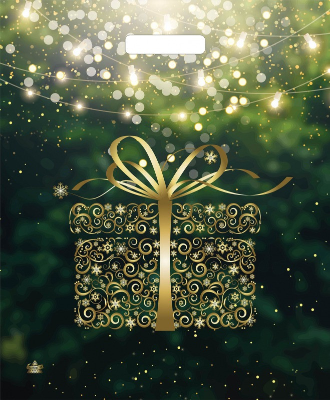 Пакет подарочный «Золотой подарок» | ТикоПластик