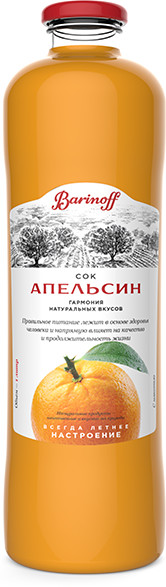 Сок с мякотью «Апельсин» | Barinoff