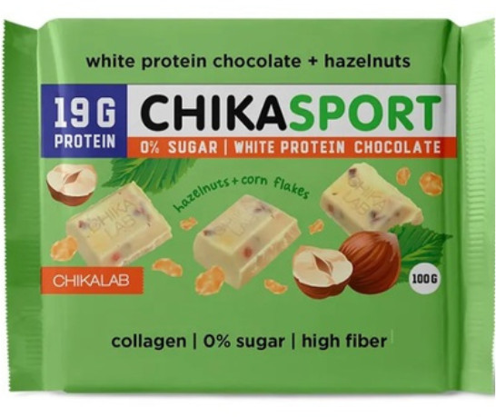 Шоколад протеиновый с фундуком и кукурузными чипсами | Chikasport | Chikalab