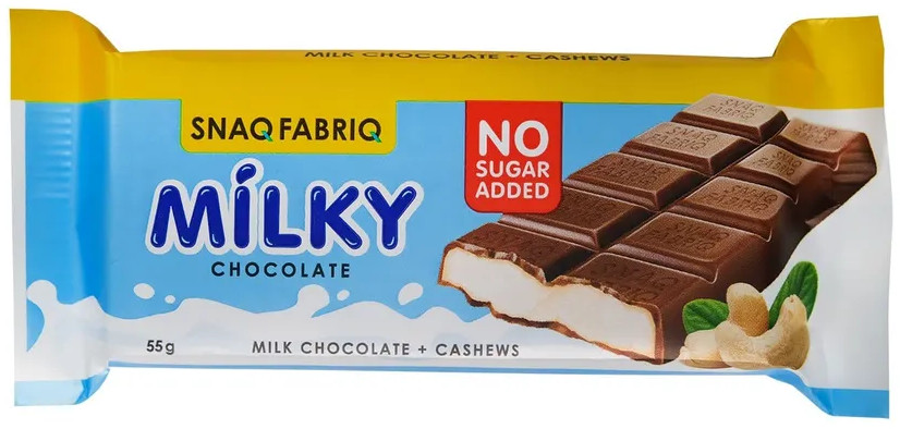 Шоколад молочный с молочно-ореховой пастой | Milky | Snaq Fabriq