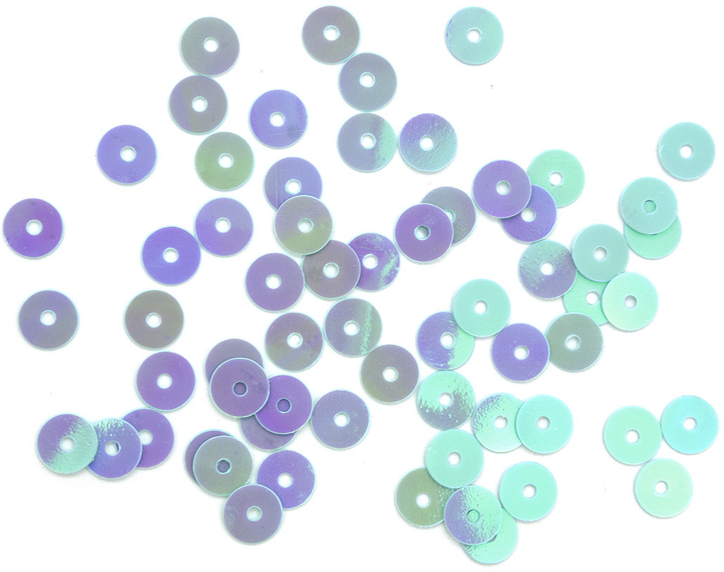 Пайетки плоские, цвет 17 светло-бирюзовый | Astra&Craft