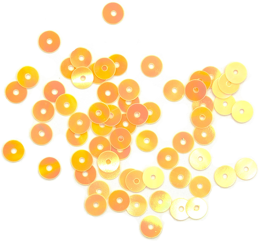 Пайетки плоские, цвет 91 желто-лимонный | Astra&Craft