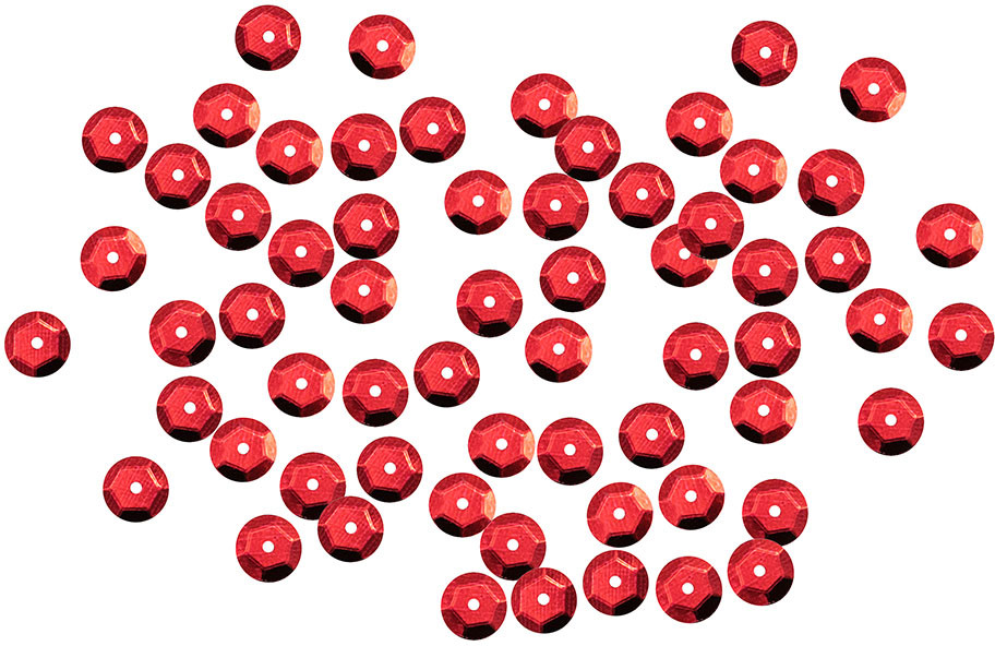 Пайетки граненые, цвет 3 красный | Astra&Craft