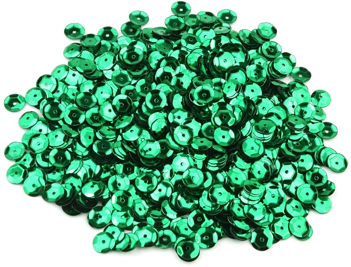 Пайетки граненые, цвет 4 зеленый | Astra&Craft