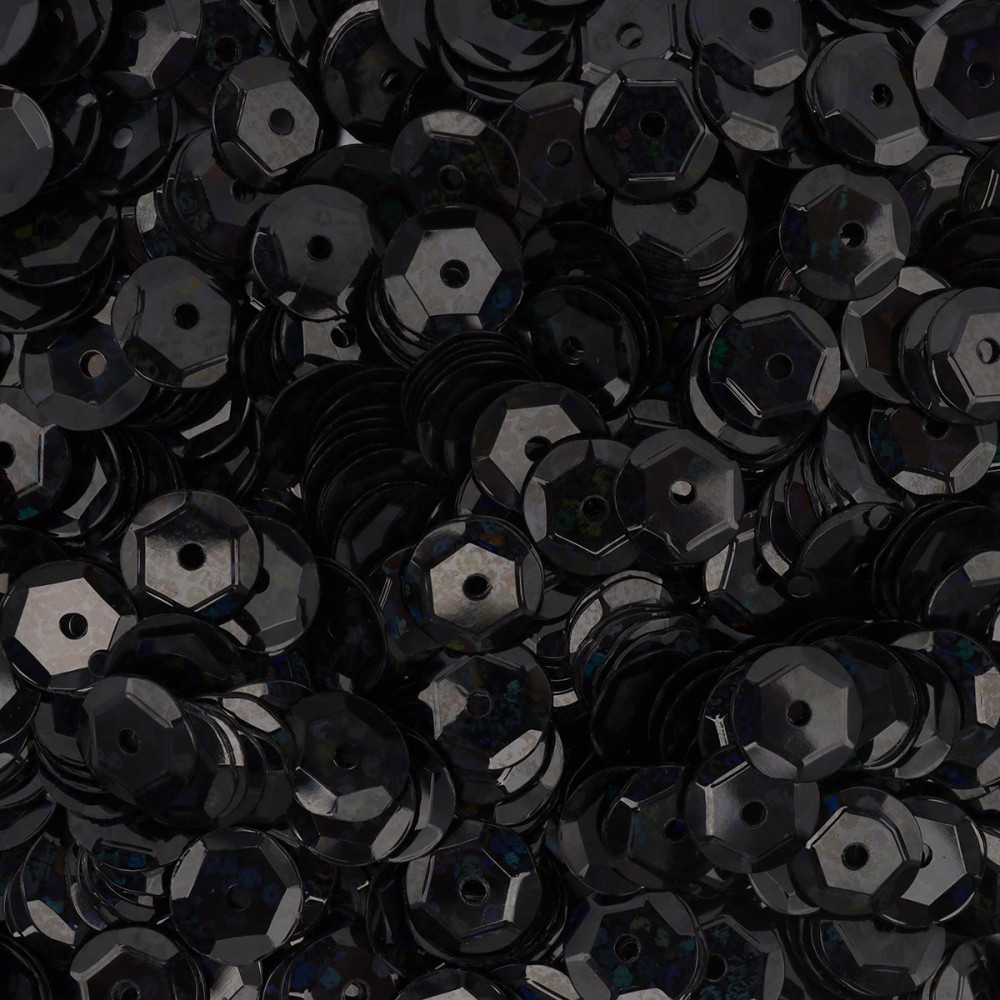 Пайетки граненые, цвет А50 черный голограмма | Astra&Craft