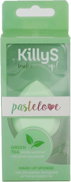 Спонж для макияжа 3D с экстрактом зелёного чая | PasteLove | Killys