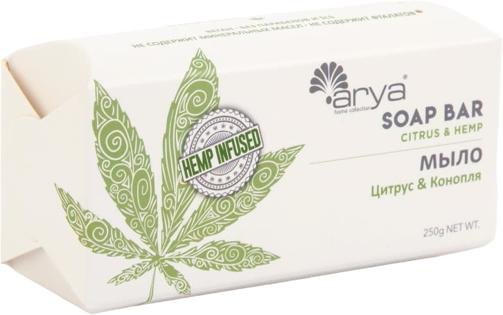 Мыло ароматерапевтическое с маслом семян конопли «Citrus end Hemp» | Arya
