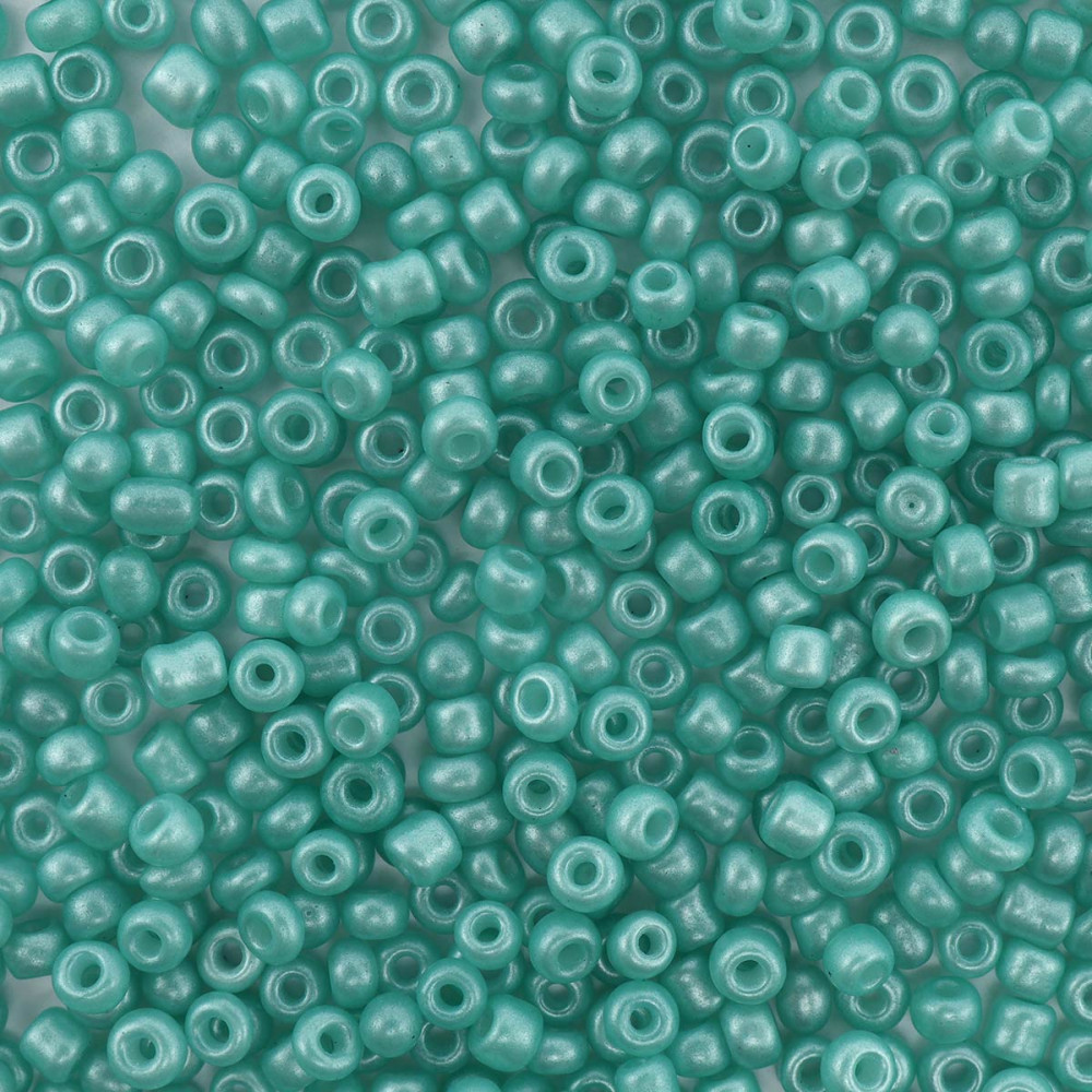 Бисер непрозрачный матовый, цвет 907 светлая бирюза | Astra&Craft