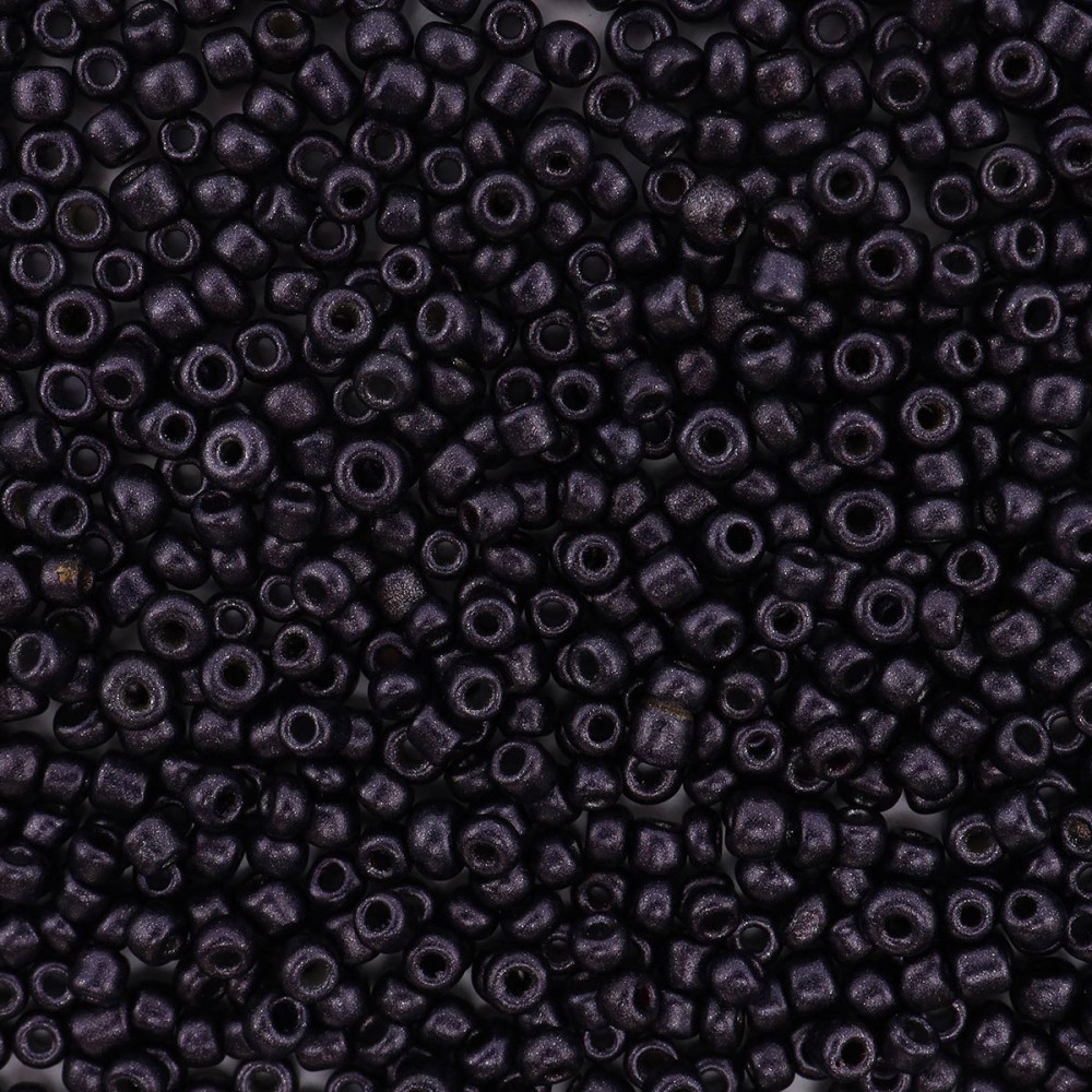 Бисер непрозрачный матовый, цвет 925 темно-фиолетовый | Astra&Craft