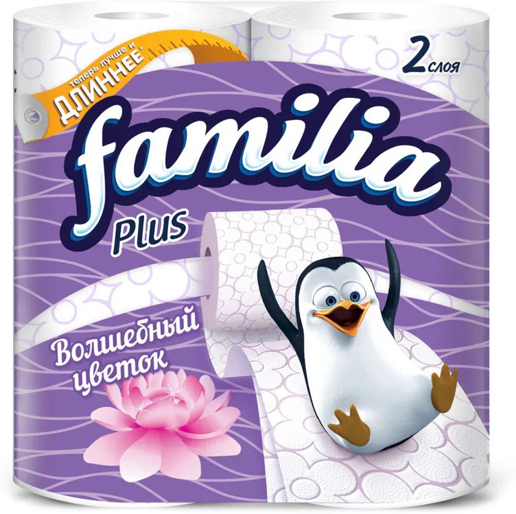 Бумага туалетная «Волшебный цветок» | Familia