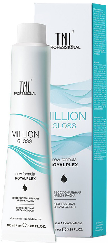 Крем-краска для волос профессиональная, оттенок 4.0 Коричневый | Million Gloss | TNL Professional